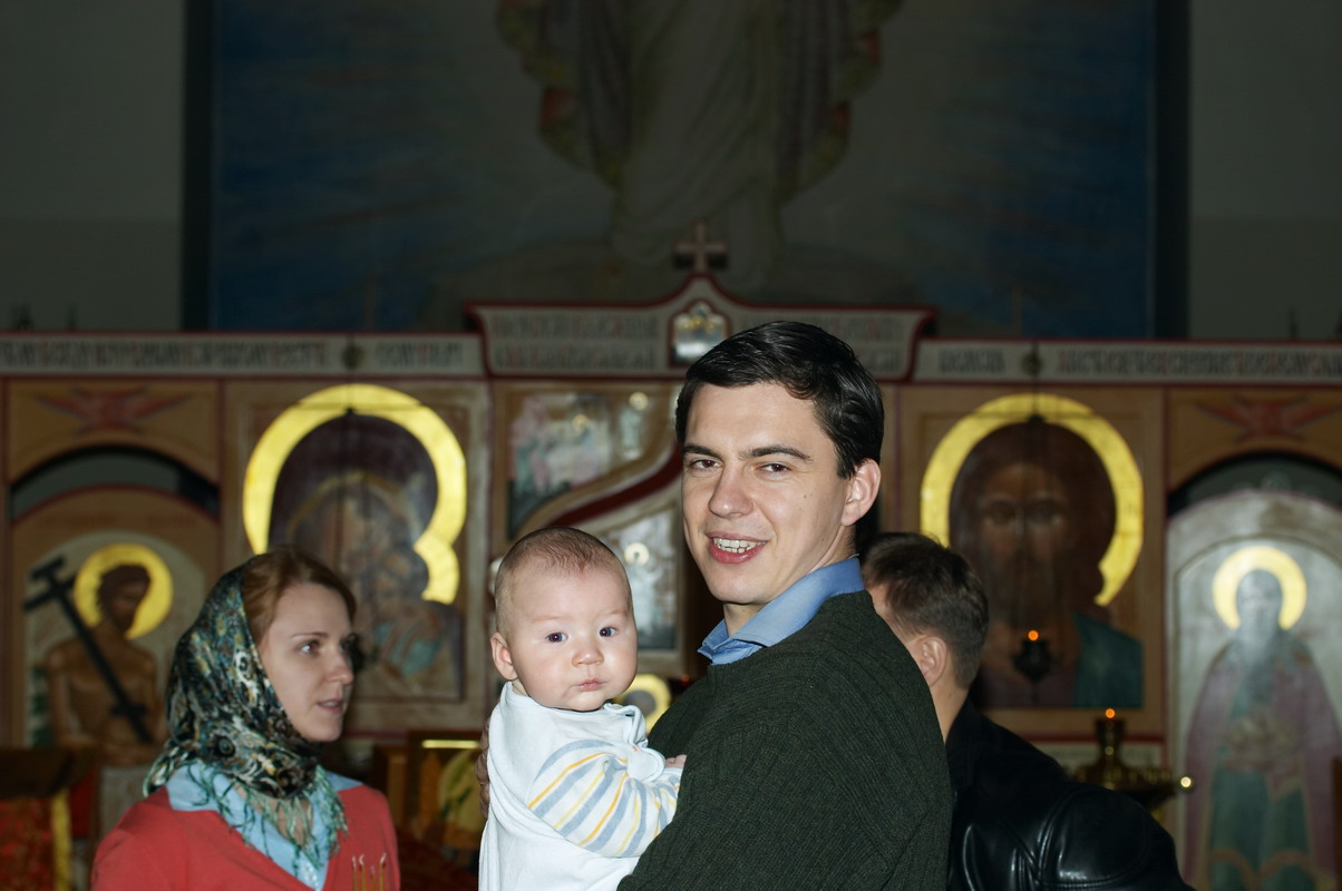 Vitaliy became a godfather